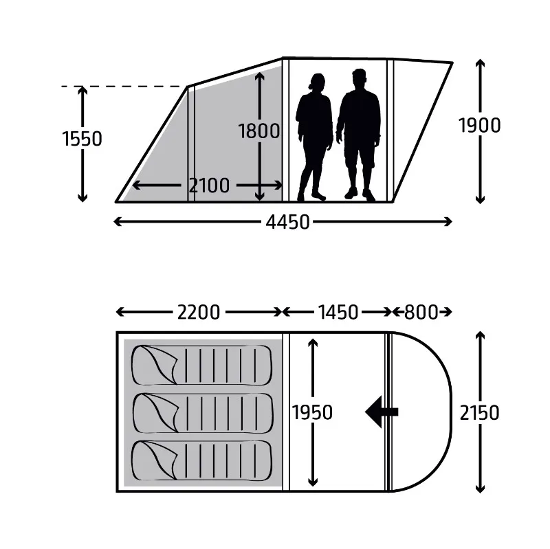 Kampa  Brean 3 Tent-1
